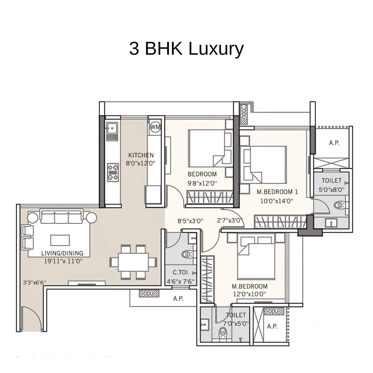Tricity-Montview-Floor-Plan-3-BHK-Luxury